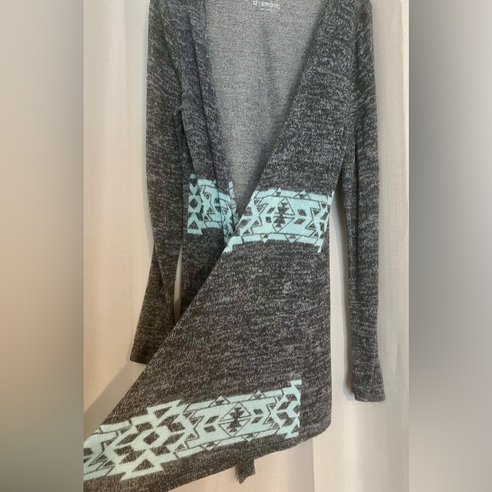 Justice Open Front Cardigan – Girls 12 - Picture 3 of 4